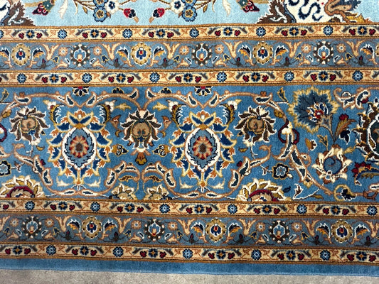 10’8”x14’2” Very Fine Hand-Knotted 100% Wool Pile Kashane Area Rug - Signed