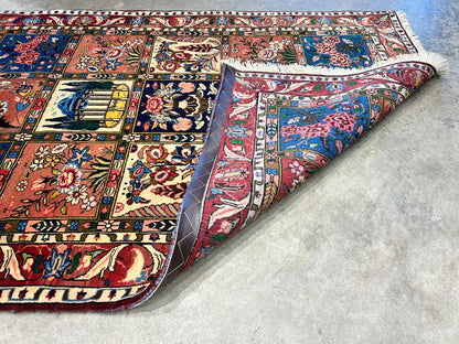 3'5"x5'2" Hand-Knotted 100% Lamb Wool Bakhtiarie Carpet - Area Rug