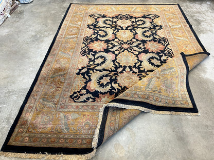 9' x 12' Hand-Knotted 100% Wool Carpet - Indian Agra Area Rug