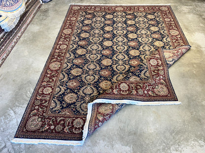 9'x12'2" Hand-Knotted 100% Wool Pile Oriental Rug