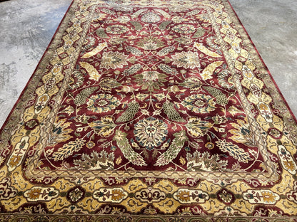 7'x10' Hand-Knotted 100% Wool Pile Agra Carpet - Area Rug