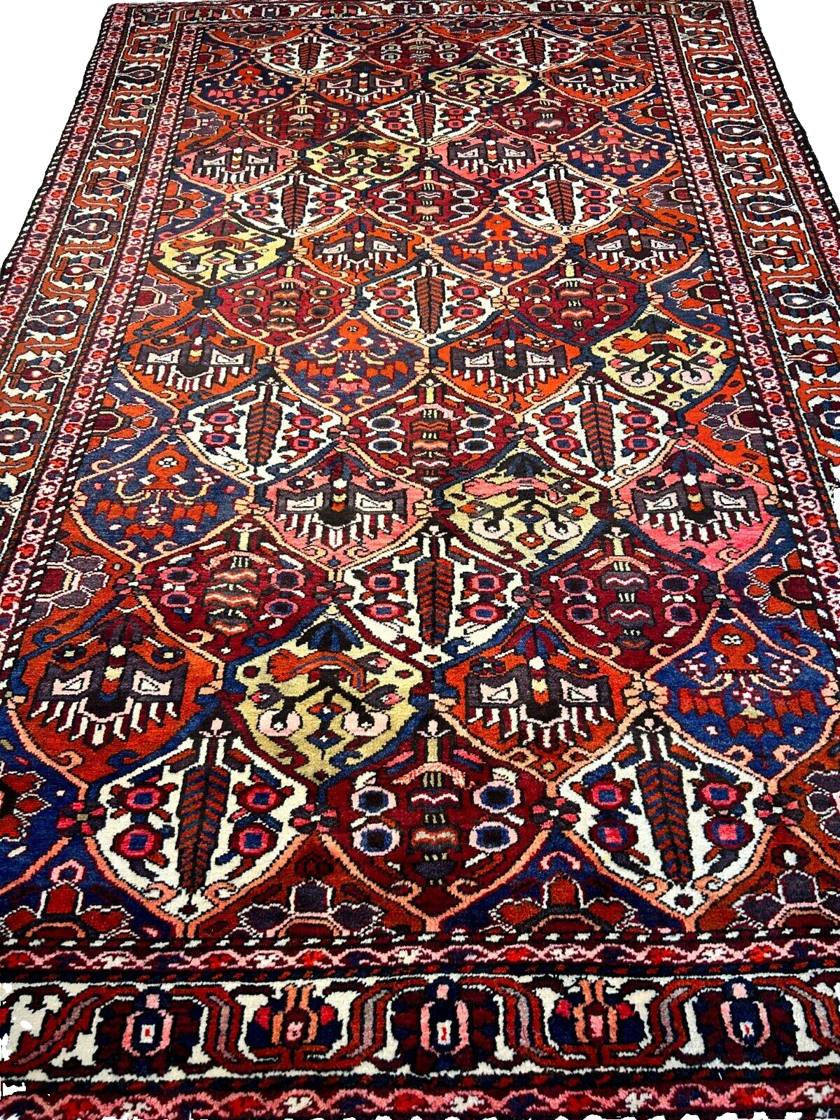 6'6"x10'1" Hand-Knotted 100% Lamb Wool Bakhtiarie Carpet - Area Rug