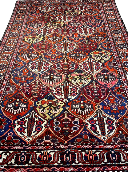 6'6"x10'1" Hand-Knotted 100% Lamb Wool Bakhtiarie Carpet - Area Rug