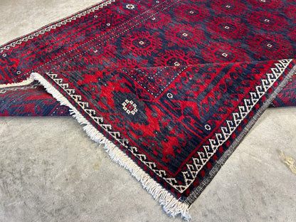 3'8"x6'7" Hand-Knotted 100% Wool Pile Balouchi Area Rug - Carpet