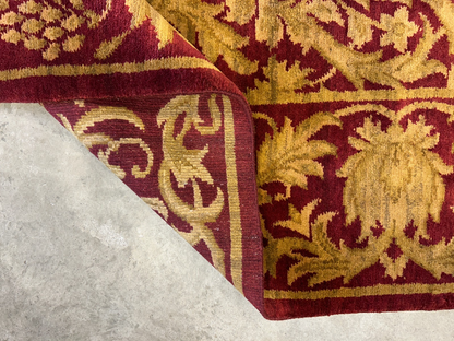 8'x10' Hand-Knotted 100% Wool Pile All-Over Area Rug - Carpet