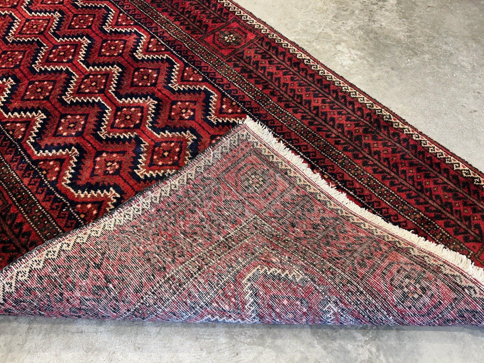 3’3”x6’2” Hand-Knotted 100% Wool Balouchi Area Rug - Carpet