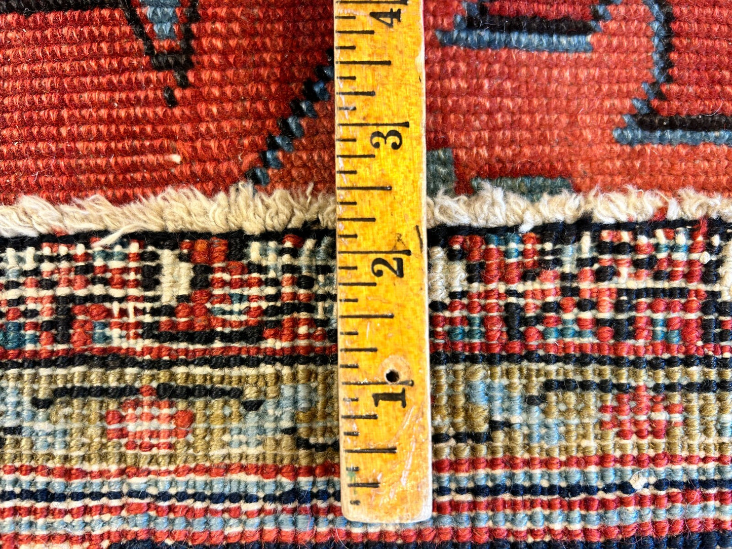 Collector Item - 9'x11'6" Hand-Knotted 100% Wool Pile Serapie Carpet - Area Rug