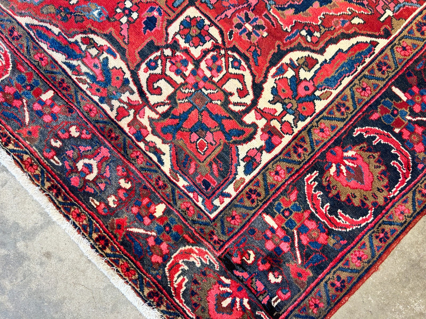 8'2"x11'6" Hand-Knotted 100% Wool Pile Herize Rug