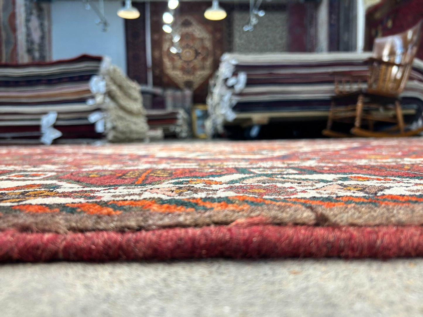 6'5"x9'9" Hand-Knotted 100% Wool Pile Bakhtiarie Carpet - Area Rug