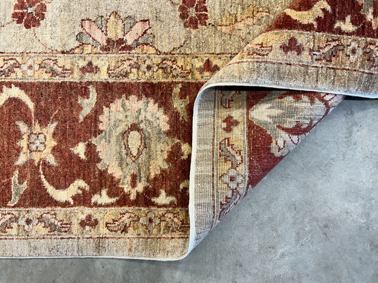 9'x12' Hand-Knotted 100% Wool Pile Indo-Agra Carpet - Area Rug