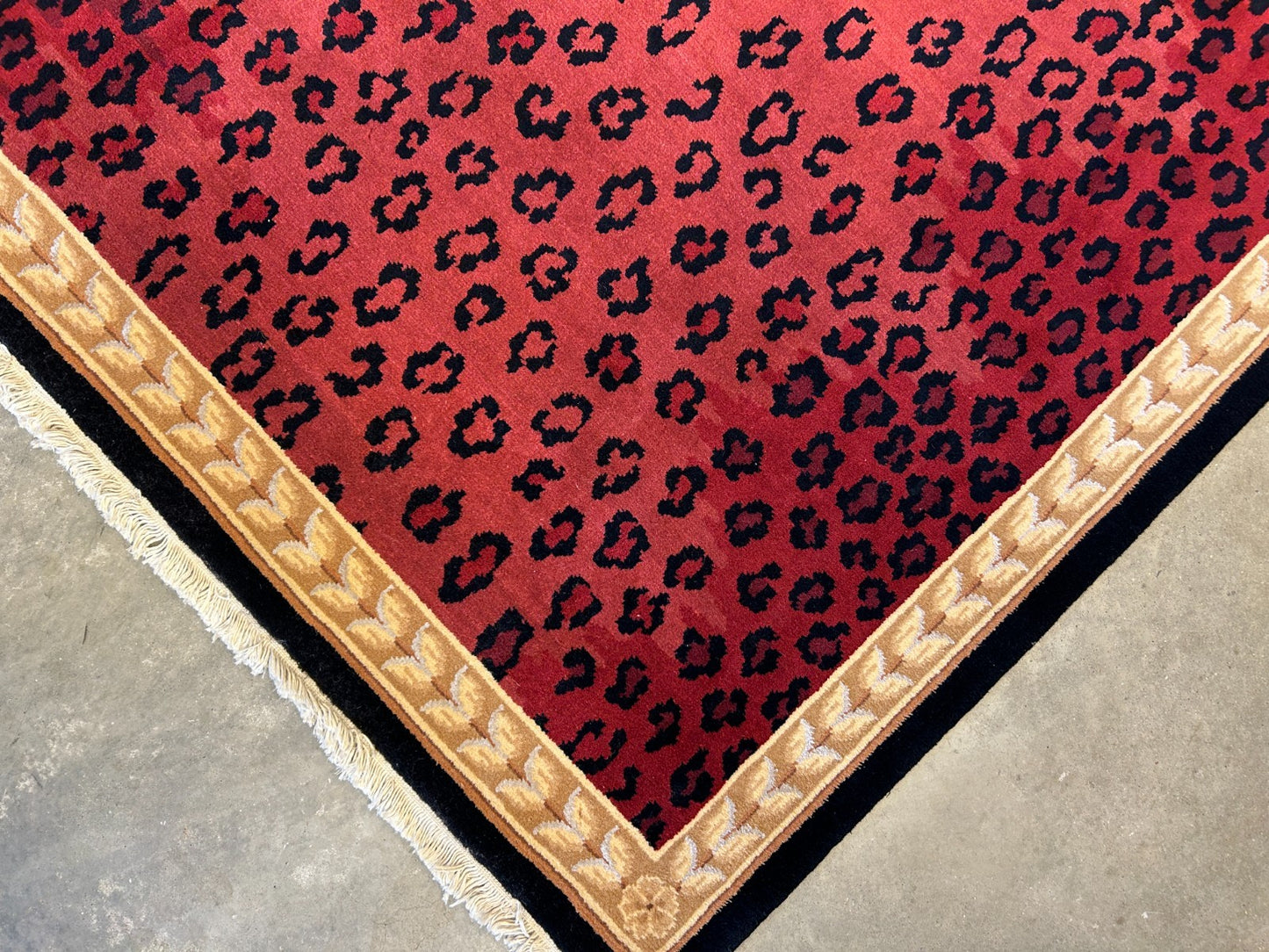 8'x11'2" Hand-Knotted 100% Wool Pile Tibetian Area Rug - Carpet