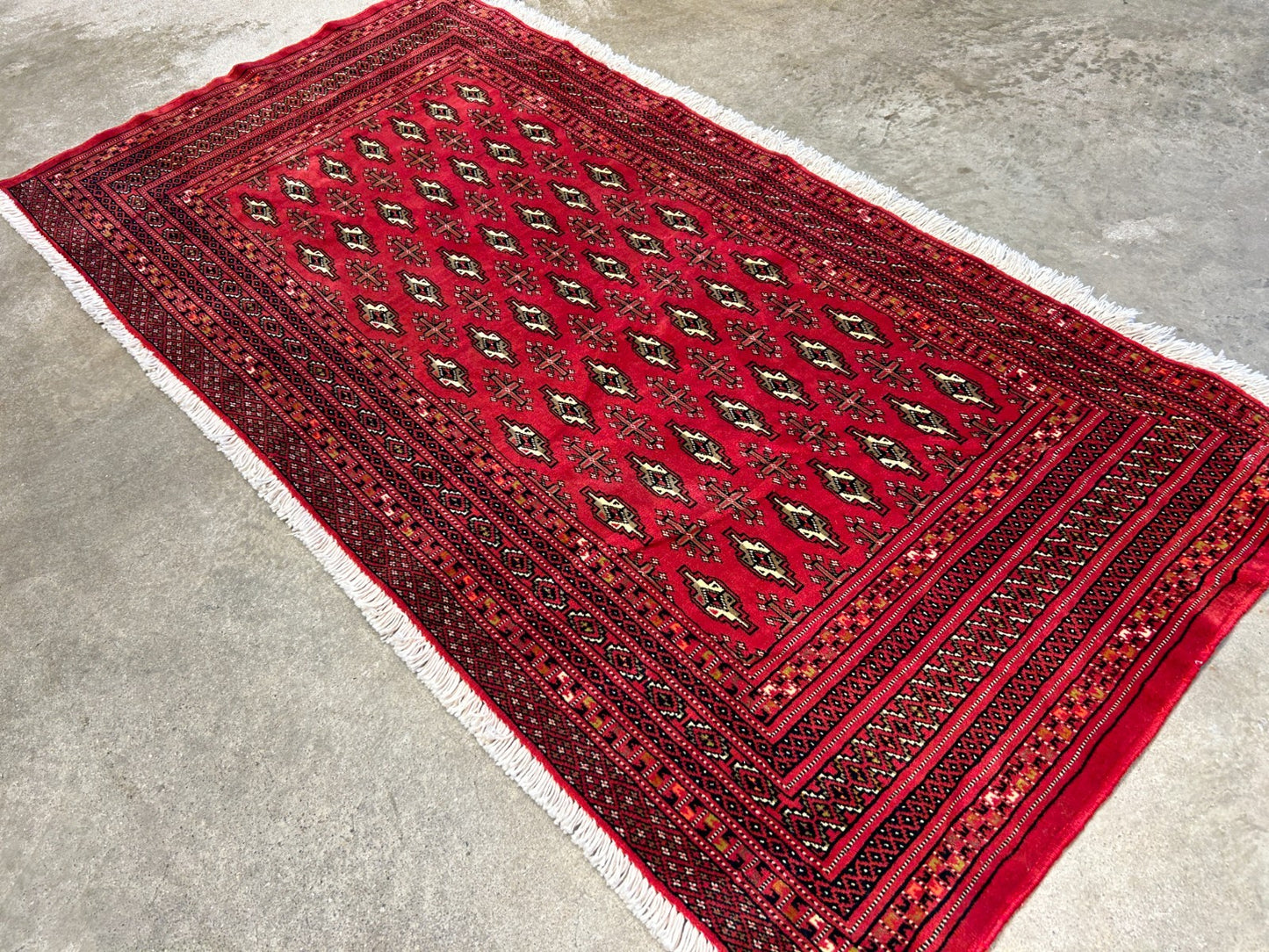 2'5"x4'9" Hand-Knotted 100% Wool Persiane Turkamane Area Rug