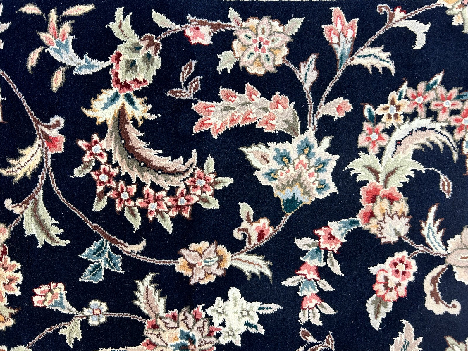 9'x12' Hand-Knotted Wool & Silk Pile Sinopersian Carpet - Area Rug