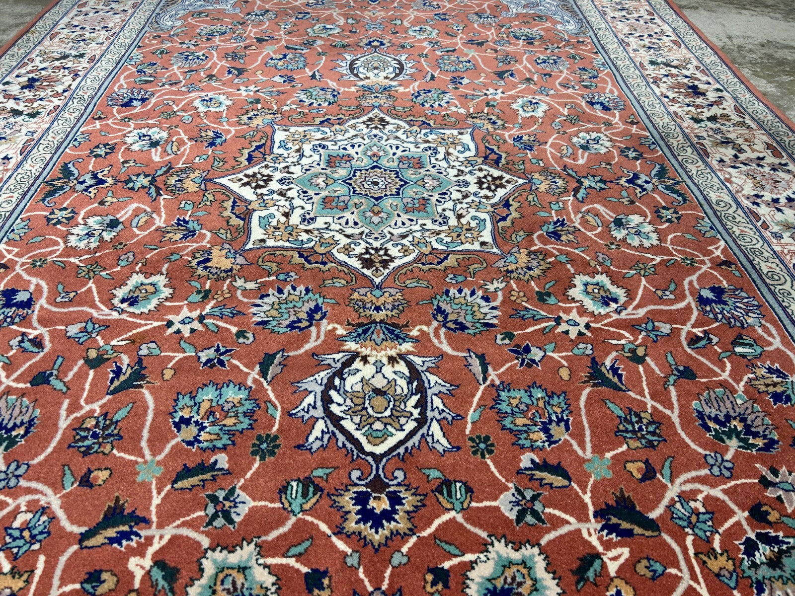 6'0"x9'1" Hand-Knotted 100% Wool Pile SinoPersian Carpet - Area Rug