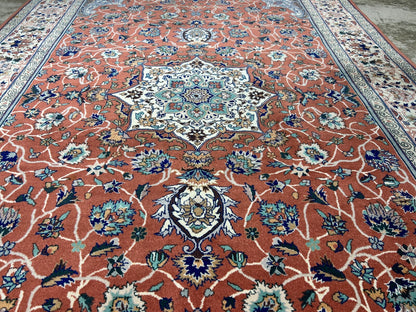 6'0"x9'1" Hand-Knotted 100% Wool Pile SinoPersian Carpet - Area Rug