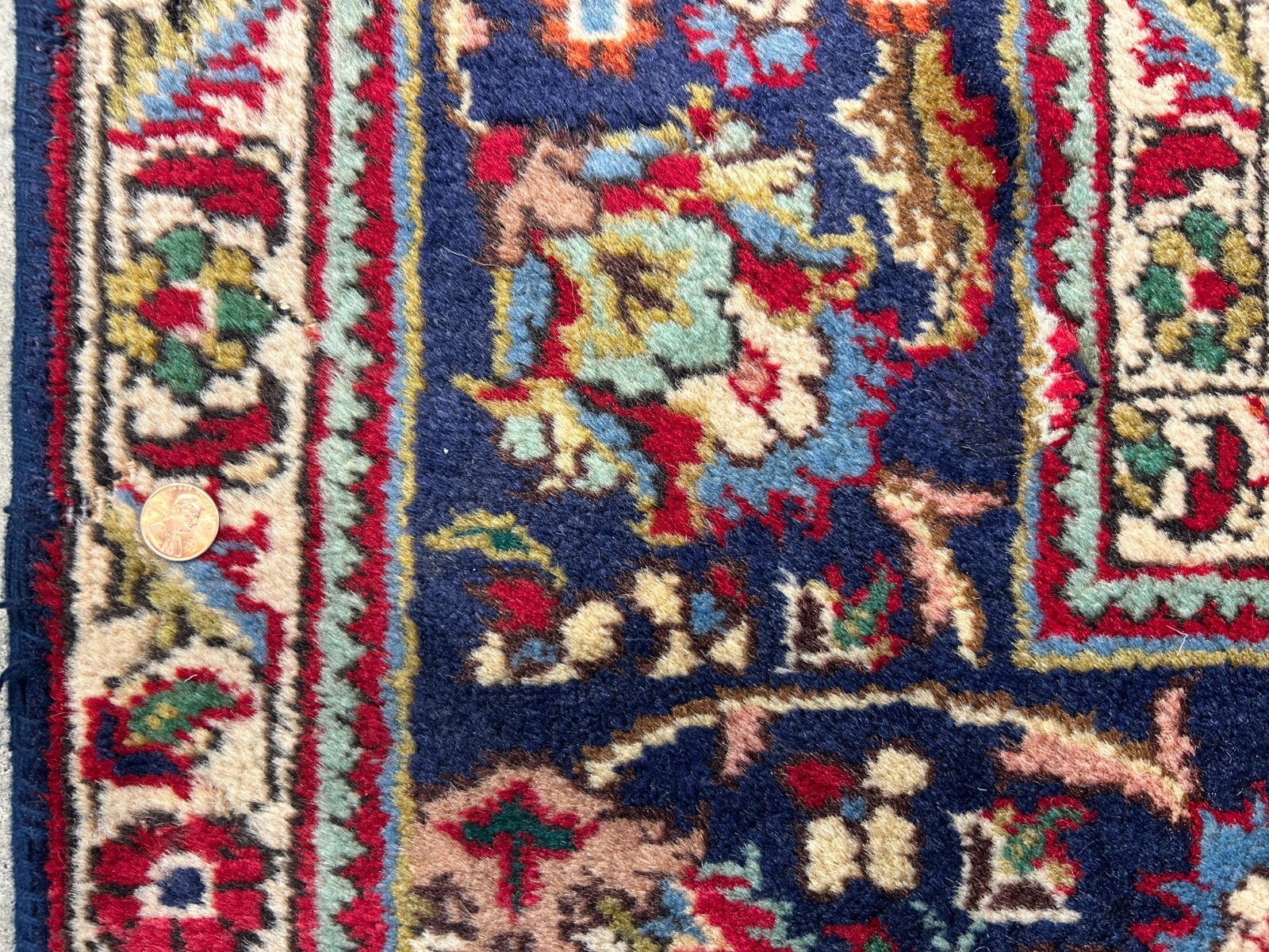 6'7"x9'9" Antique Hand-Knotted Wool Oriental Rug - Area Carpet