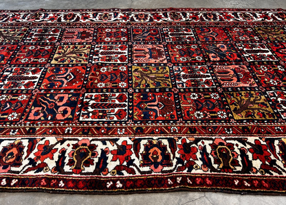 5'4" x 10'4"  Hand-Knotted 100% Wool Pile Bakhtiarie Area Rug