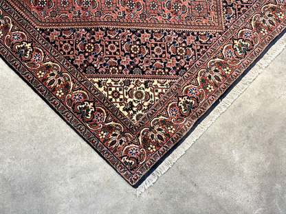 3'8"x5'6" Hand-Knotted 100% Wool Bidjare Carpet - Area Rug