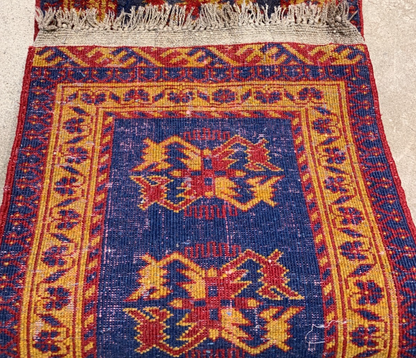 1'6"x4'0" Hand-Knotted 100% Wool Pile Oriental Runner Rug