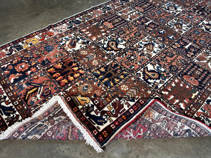 5'2" x 9'9" Hand-Knotted 100% Wool Pile Bakhtiarie Area Rug - Carpet