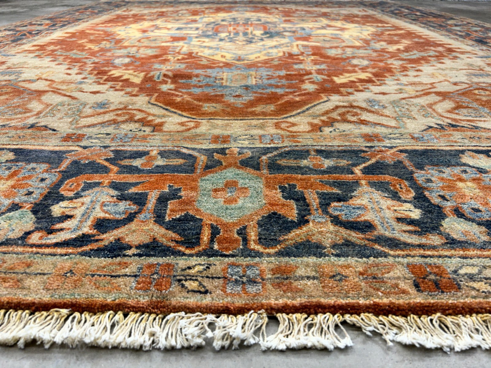 8'10" x 11'8" Hand-Knotted 100% Wool Carpet - Herize Design Area Rug