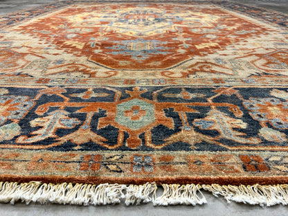 8'10" x 11'8" Hand-Knotted 100% Wool Carpet - Herize Design Area Rug