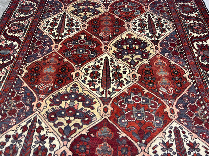 5'3"x9'6" Hand-Knotted 100% Wool Pile Bakhtiarie Carpet - Area Rug
