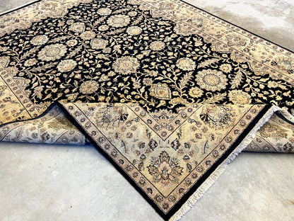 8'10"x12'7" Hand-Knotted 100% Lamb Wool IndoAgra Carpet - Area Rug