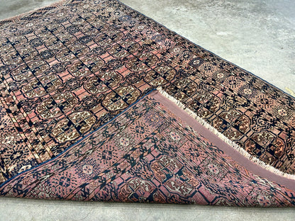 3'4"x5'3" Antique Hand-Knotted 100% Wool Pile Taky Bokhara Rug