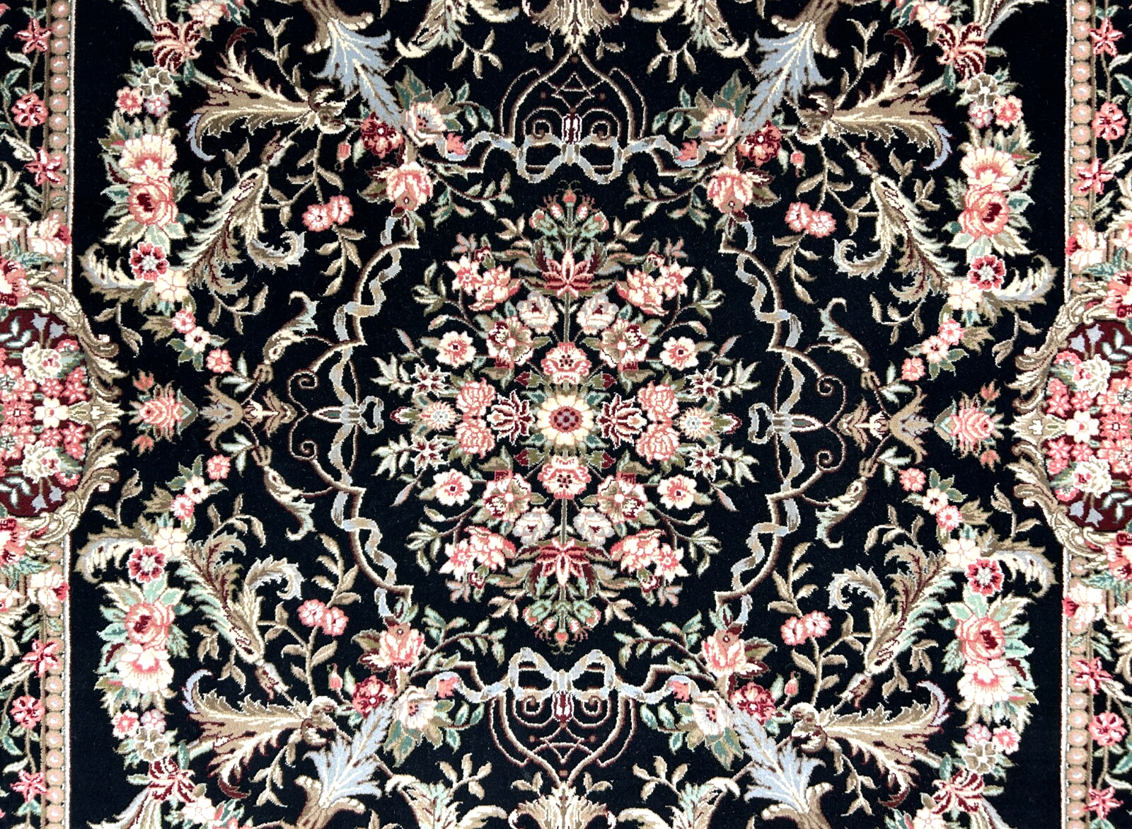 5'6"x8'6'' Hand-Knotted 100% Wool Pile Sino-Persiane Area Rug - Area Carpet