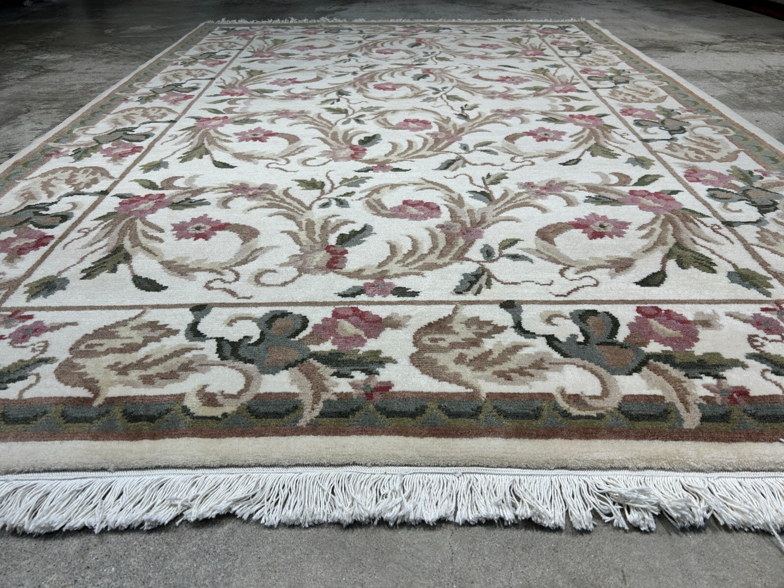6'x9' Hand-Knotted 100% Wool Pile Art Deco Carpet - Area Rug