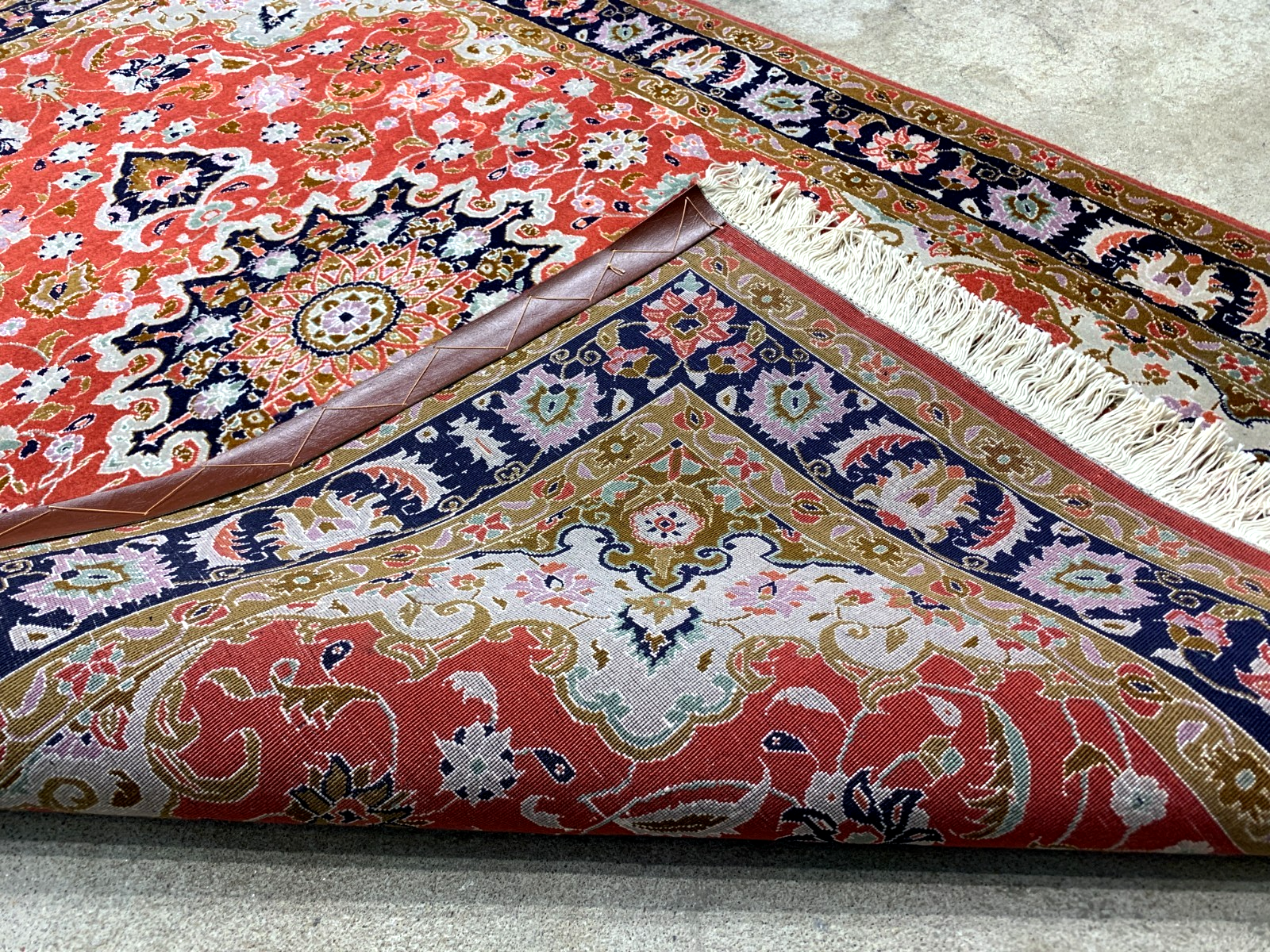 3'4"x5'0'' Fine Hand-Knotted Silk & Wool Tabrize Area Rug