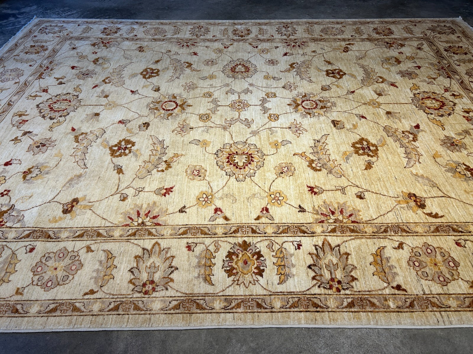 8'10"x12' Hand-Knotted 100% Wool Pile Oriental Rug