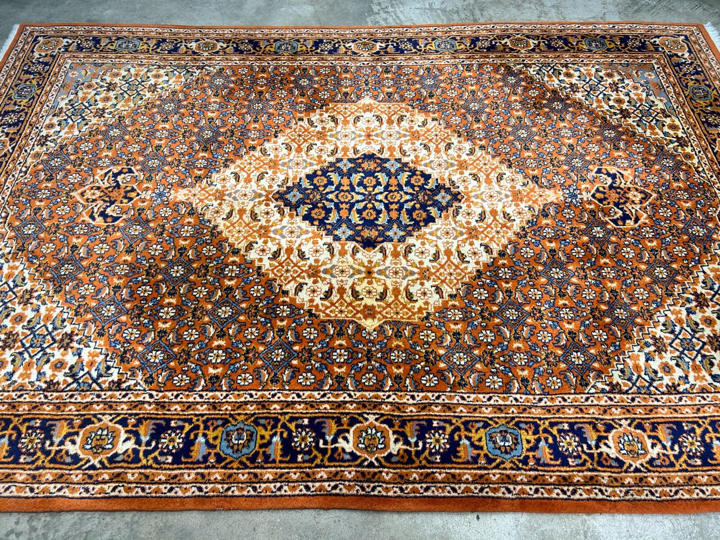 6'x9' Hand-Knotted 100% Wool Pile Bidjare Design Carpet - Area Rug