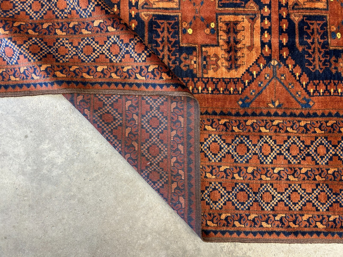 8'8"x12'1" Hand-Knotted 100%  Wool Pile Bokhara Rug