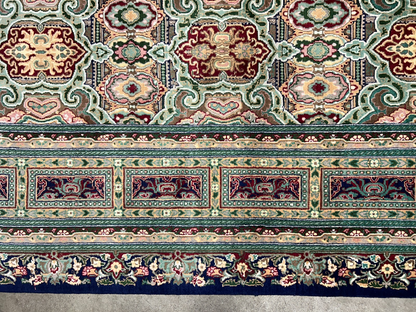 8'10"x11'10" Hand-Knotted 100% Wool Pile Oriental Rug