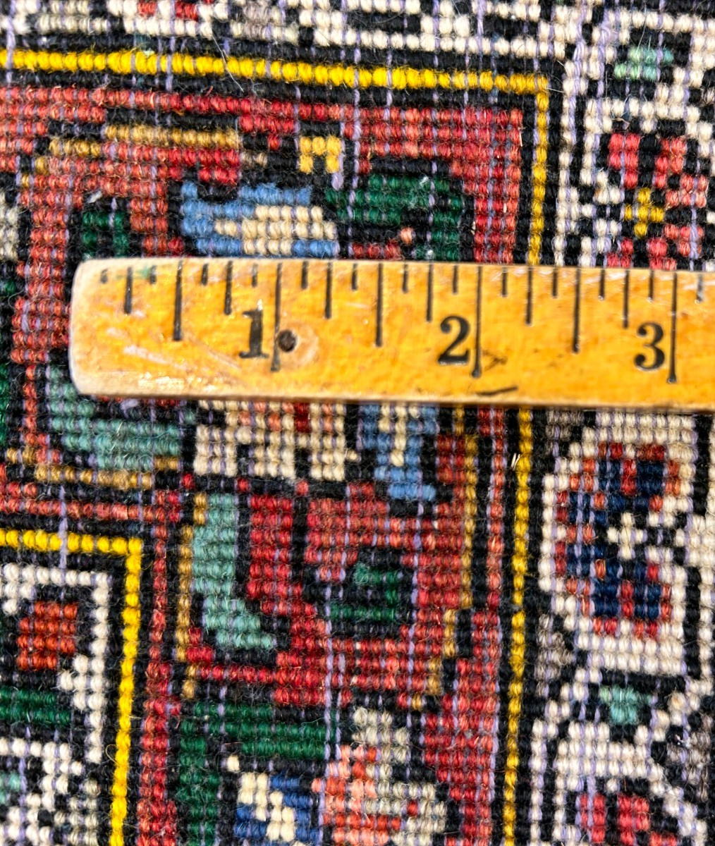 3'5"x5'2" Hand-Knotted 100% Lamb Wool Bakhtiarie Carpet - Area Rug