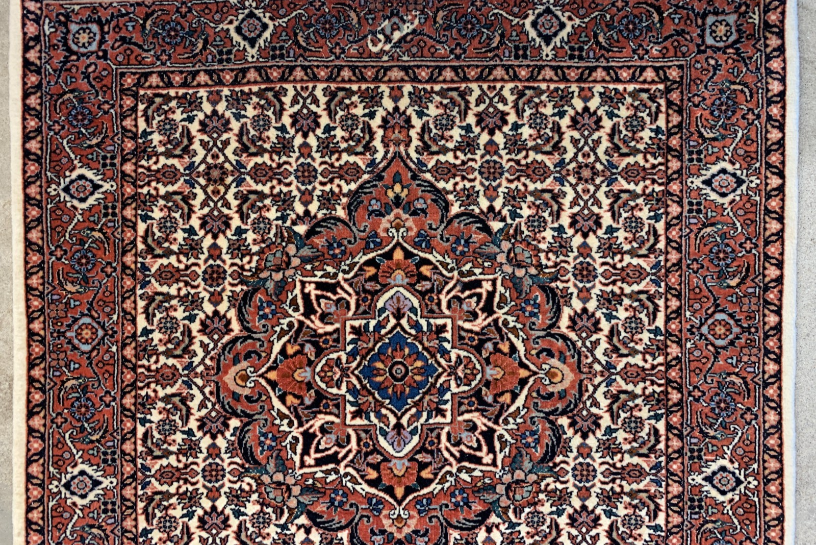 3'1"x5'1'' Hand-Knotted 100% Wool Pile Formal Bidjare Area Rug - Carpet