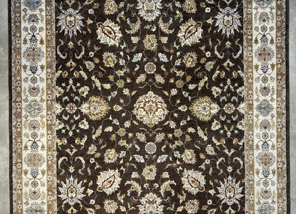 9'x11'10" Hand-Knotted 100% Wool Pile Pishawar Rug