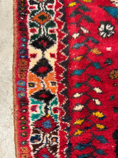 4'2"x5'3" Gorgeous Hand-Knotted 100% Wool Pile Pictorial Area Rug - Carpet