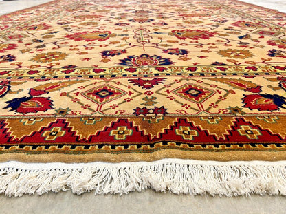 8'11" x 12' Hand-Knotted 100% Wool Carpet - Herize Design Area Rug