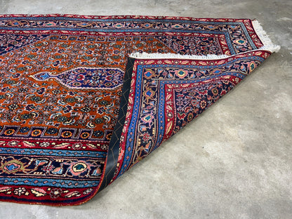 4'8"x7'2" Hand-Knotted 100% Wool Pile Bidjare Area Rug - Carpet