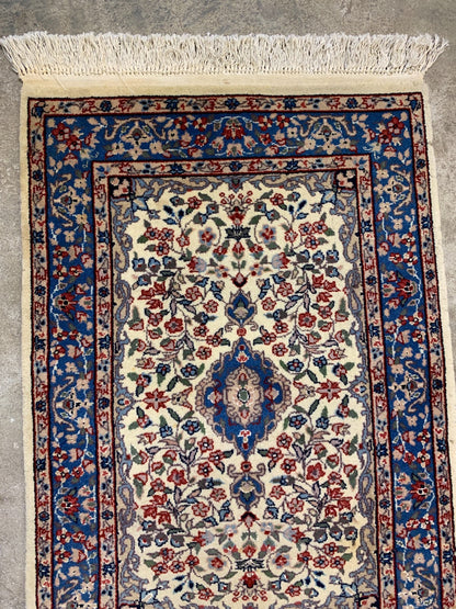 2'x3' Hand-Knotted Wool Oriental Rug - Area Carpet