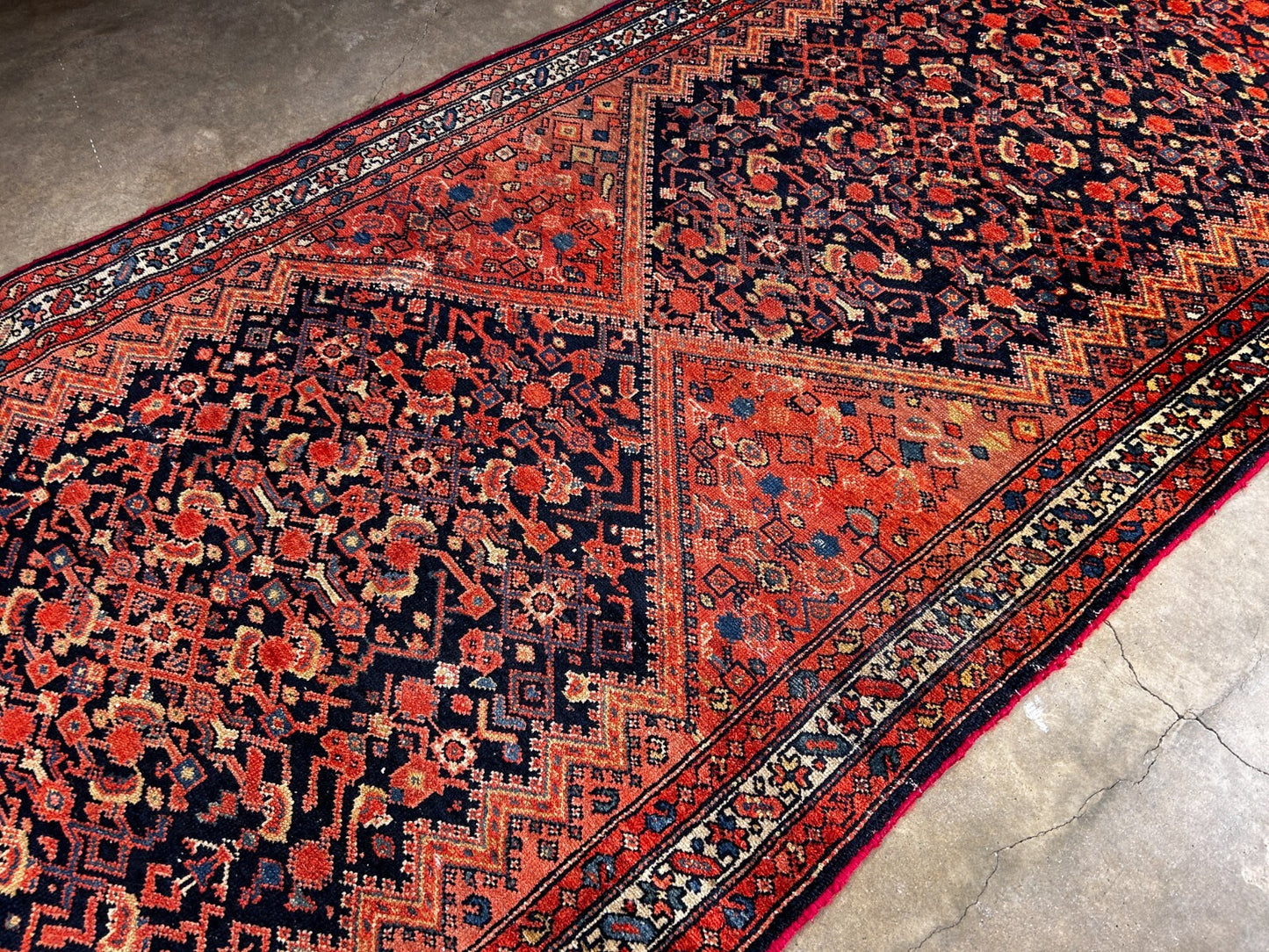 3'8" x 9'11" Hand-Knotted 100% Wool Pile - Malayere Runner