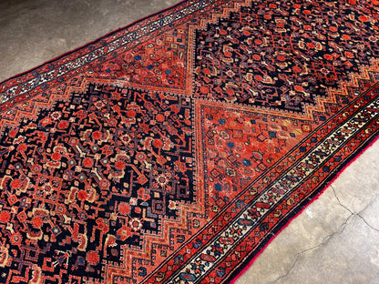 3'8" x 9'11" Hand-Knotted 100% Wool Pile - Malayere Runner