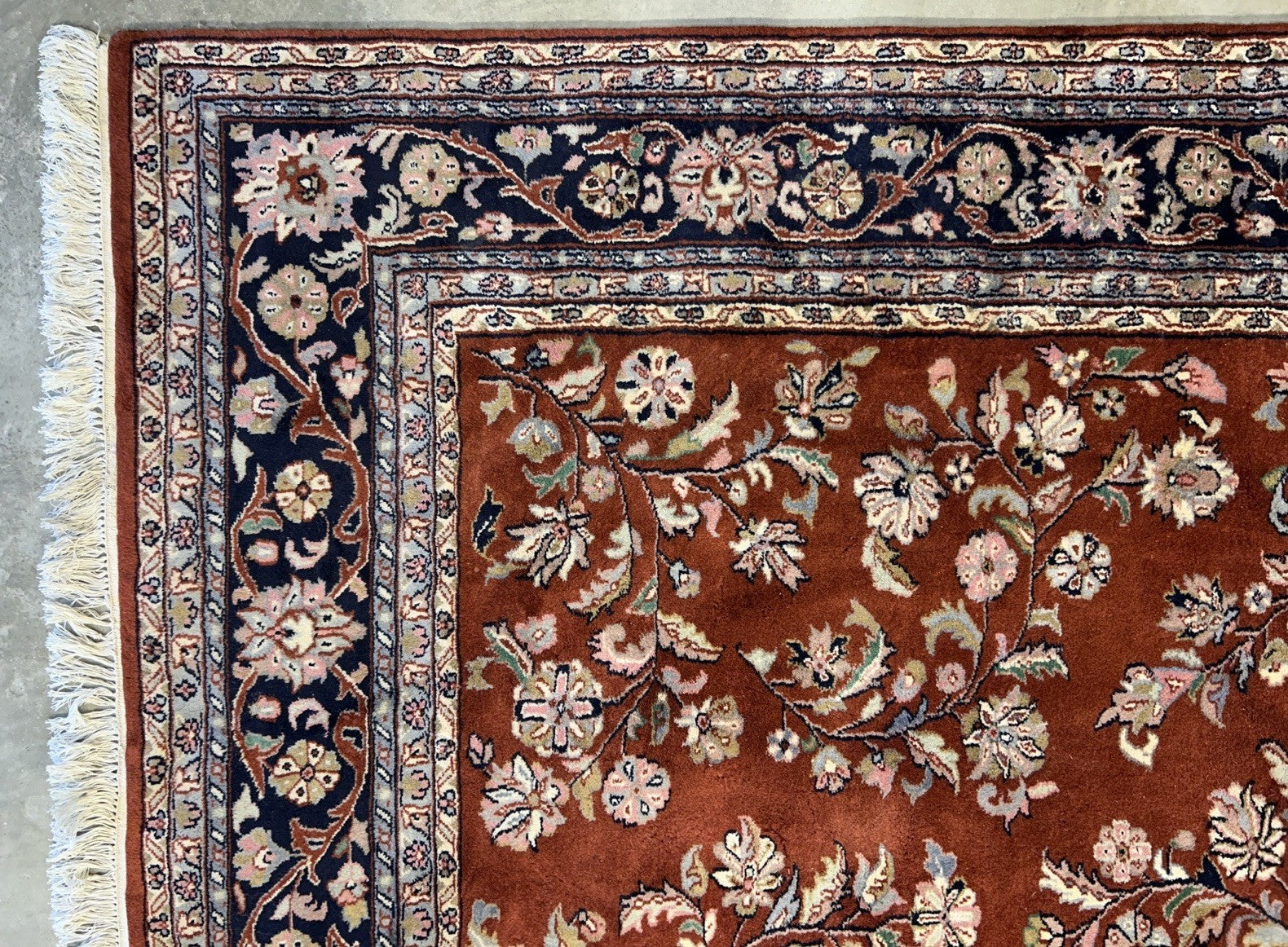 8’1”x9’11” Hand-Knotted 100% Wool Pile Oriental Area Rug - Carpet