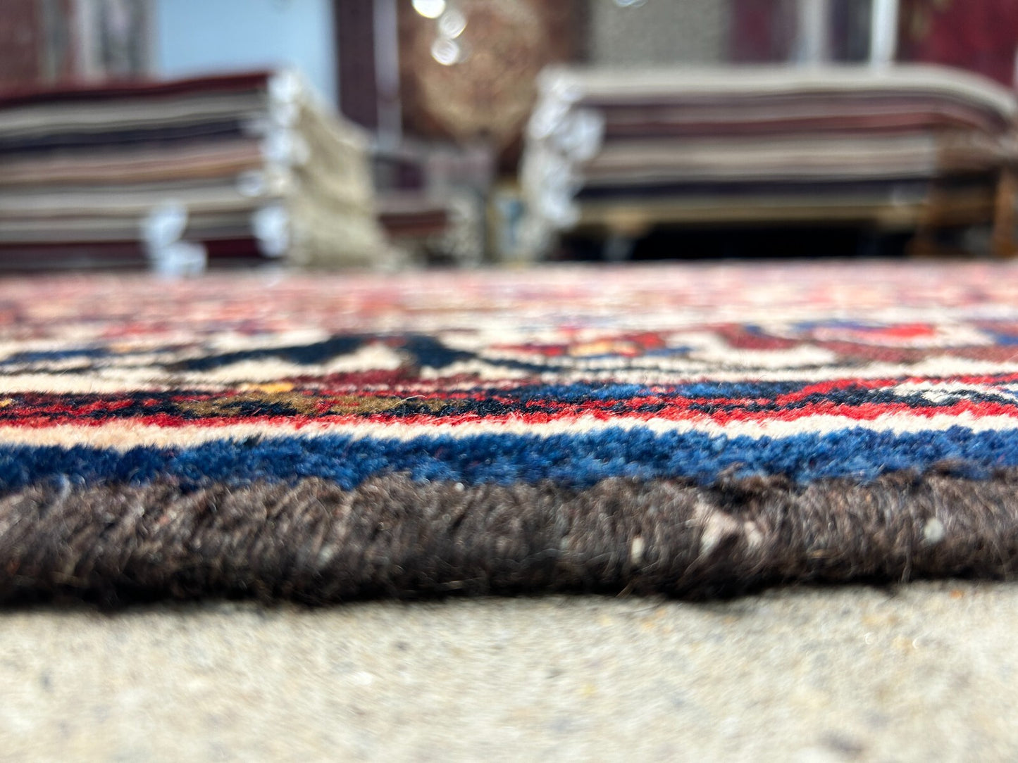7'2"x10'2" Hand-Knotted 100% Lamb Wool Bakhtiarie Carpet - Area Rug
