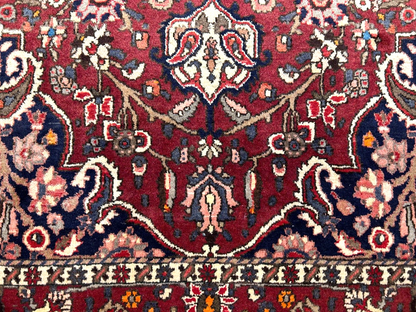 7'0"x10'3" Hand-Knotted 100% Wool Pile Bakhtiarie Carpet - Area Rug