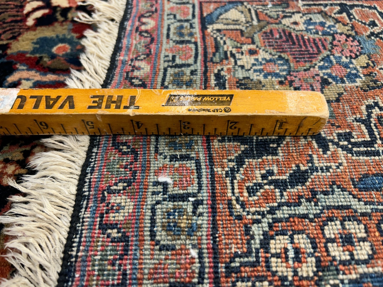 4'8"x7' Antique Hand-Knotted 100% Wool Pile Josane Area Rug - Carpet