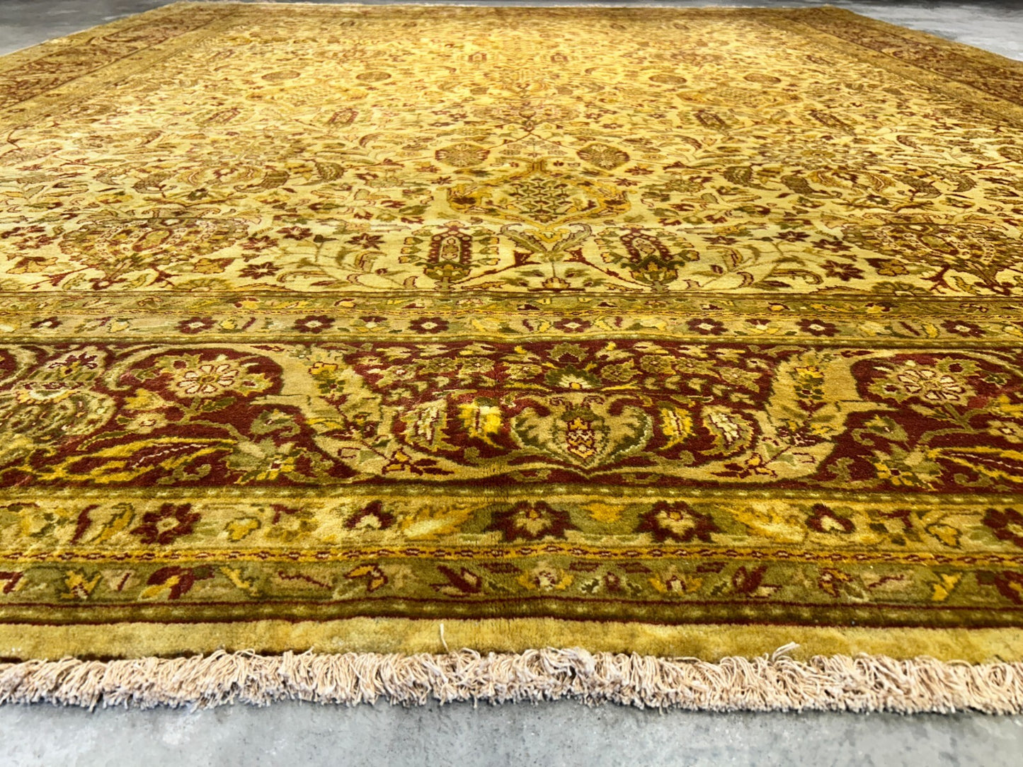 9'x11'9" Hand-Knotted 100% Wool Pile Oriental Rug